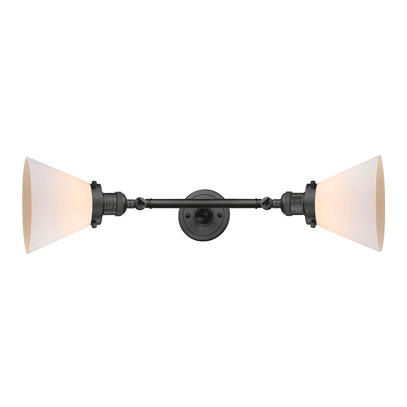 Innovations Lighting Large Cone 2 Light Bath Vanity Light Part Of The Franklin Restoration Collection 208L-OB-G41