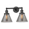 Innovations Lighting Large Cone 2 Light Bath Vanity Light Part Of The Franklin Restoration Collection 208L-OB-G43-LED