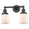 Innovations Lighting Small Bell 2 Light Bath Vanity Light Part Of The Franklin Restoration Collection 208L-OB-G51-LED