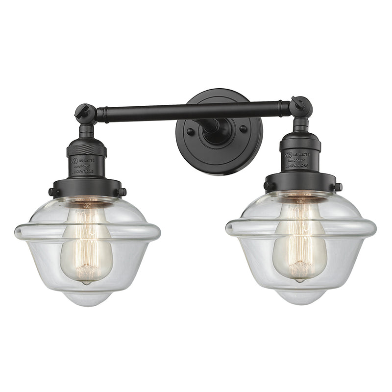 Innovations Lighting Small Oxford 2 Light Bath Vanity Light Part Of The Franklin Restoration Collection 208L-OB-G532-LED