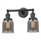 Innovations Lighting Small Bell 2 Light Bath Vanity Light Part Of The Franklin Restoration Collection 208L-OB-G53