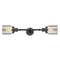 Bell Bath Vanity Light shown in the Oil Rubbed Bronze finish with a Silver Plated Mercury shade