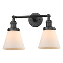 Innovations Lighting Small Cone 2 Light Bath Vanity Light Part Of The Franklin Restoration Collection 208L-OB-G61