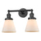 Innovations Lighting Small Cone 2 Light Bath Vanity Light Part Of The Franklin Restoration Collection 208L-OB-G61