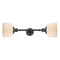 Bell Bath Vanity Light shown in the Oil Rubbed Bronze finish with a Matte White shade