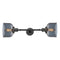 Bell Bath Vanity Light shown in the Oil Rubbed Bronze finish with a Plated Smoke shade