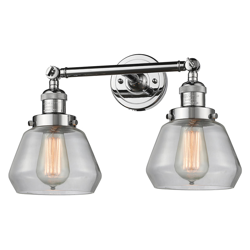 Innovations Lighting Fulton 2 Light Bath Vanity Light Part Of The Franklin Restoration Collection 208L-PC-G172-LED