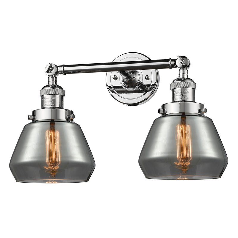 Innovations Lighting Fulton 2 Light Bath Vanity Light Part Of The Franklin Restoration Collection 208L-PC-G173