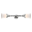 Canton Bath Vanity Light shown in the Polished Chrome finish with a Matte White shade