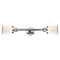 Innovations Lighting Small Canton 2 Light Bath Vanity Light Part Of The Franklin Restoration Collection 208L-PC-G181S-LED