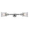 Canton Bath Vanity Light shown in the Polished Chrome finish with a Clear shade