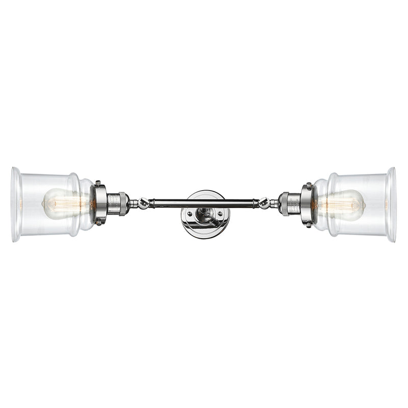 Innovations Lighting Canton 2 Light Bath Vanity Light Part Of The Franklin Restoration Collection 208L-PC-G182