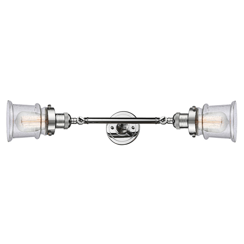 Innovations Lighting Small Canton 2 Light Bath Vanity Light Part Of The Franklin Restoration Collection 208L-PC-G184S