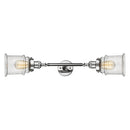 Canton Bath Vanity Light shown in the Polished Chrome finish with a Seedy shade