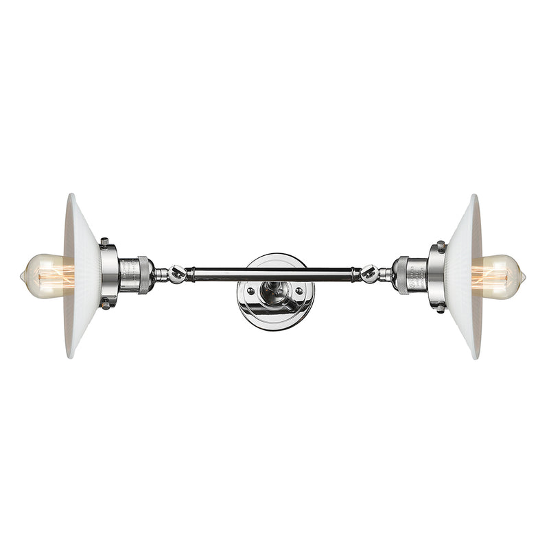 Innovations Lighting Halophane 2 Light Bath Vanity Light Part Of The Franklin Restoration Collection 208L-PC-G1