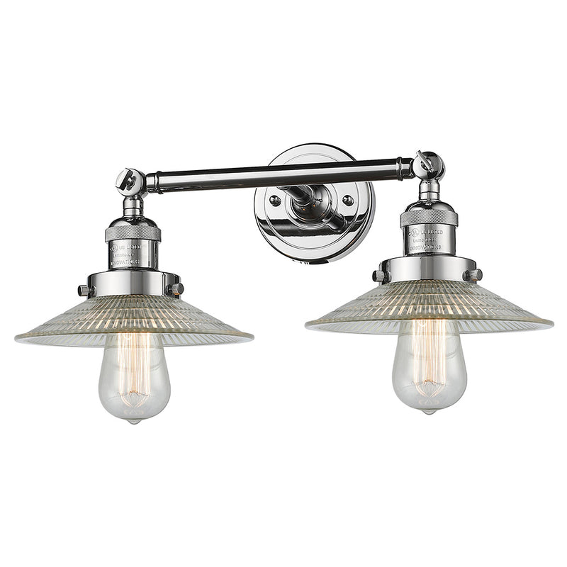 Innovations Lighting Halophane 2 Light Bath Vanity Light Part Of The Franklin Restoration Collection 208L-PC-G2-LED