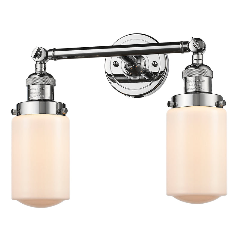 Innovations Lighting Dover 2 Light Bath Vanity Light Part Of The Franklin Restoration Collection 208L-PC-G311