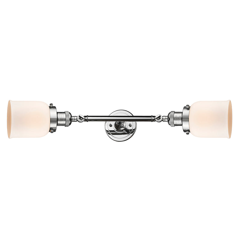 Innovations Lighting Small Bell 2 Light Bath Vanity Light Part Of The Franklin Restoration Collection 208L-PC-G51-LED