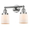 Innovations Lighting Small Bell 2 Light Bath Vanity Light Part Of The Franklin Restoration Collection 208L-PC-G51-LED