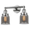 Innovations Lighting Small Bell 2 Light Bath Vanity Light Part Of The Franklin Restoration Collection 208L-PC-G53-LED