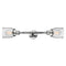 Bell Bath Vanity Light shown in the Polished Chrome finish with a Seedy shade