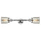 Bell Bath Vanity Light shown in the Polished Chrome finish with a Silver Plated Mercury shade