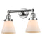 Innovations Lighting Small Cone 2 Light Bath Vanity Light Part Of The Franklin Restoration Collection 208L-PC-G61