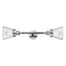 Innovations Lighting Small Cone 2 Light Bath Vanity Light Part Of The Franklin Restoration Collection 208L-PC-G64-LED