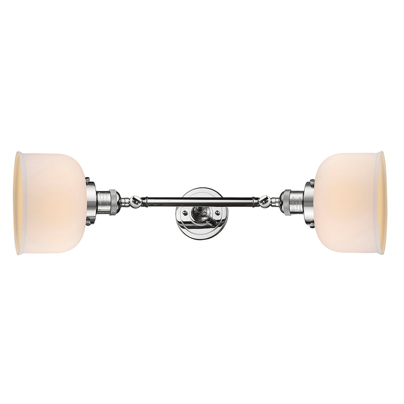 Innovations Lighting Large Bell 2 Light Bath Vanity Light Part Of The Franklin Restoration Collection 208L-PC-G71