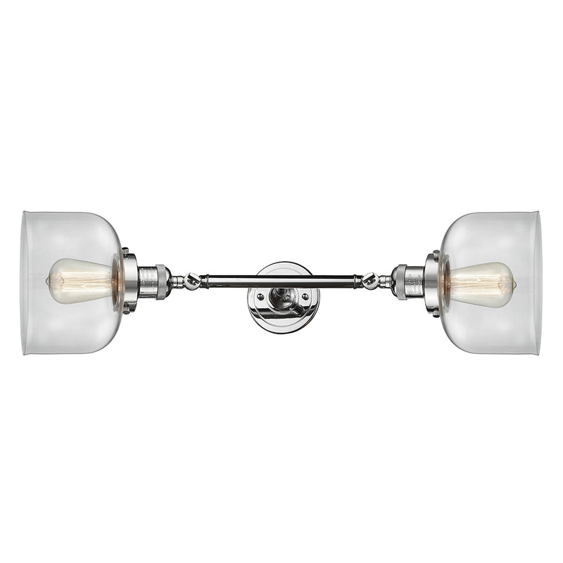 Innovations Lighting Large Bell 2 Light Bath Vanity Light Part Of The Franklin Restoration Collection 208L-PC-G72-LED