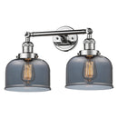 Innovations Lighting Large Bell 2 Light Bath Vanity Light Part Of The Franklin Restoration Collection 208L-PC-G73-LED