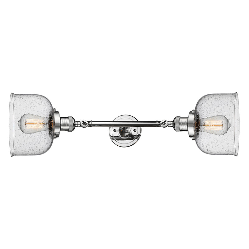 Innovations Lighting Large Bell 2 Light Bath Vanity Light Part Of The Franklin Restoration Collection 208L-PC-G74-LED