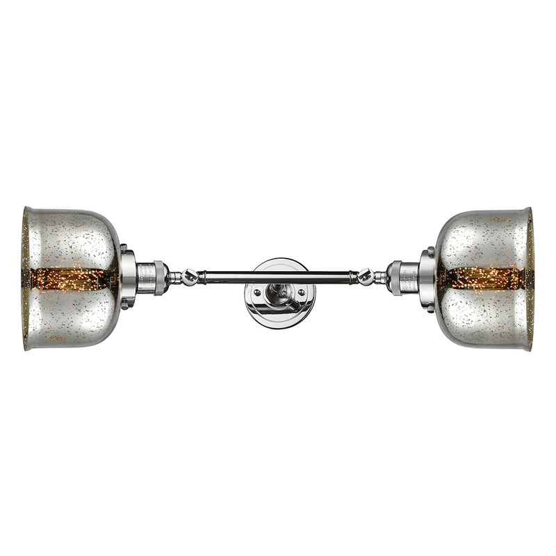 Innovations Lighting Large Bell 2 Light Bath Vanity Light Part Of The Franklin Restoration Collection 208L-PC-G78-LED