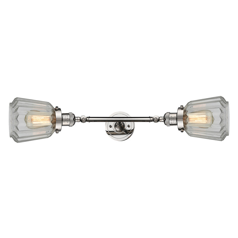 Innovations Lighting Chatham 2 Light Bath Vanity Light Part Of The Franklin Restoration Collection 208L-PN-G142