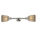 Chatham Bath Vanity Light shown in the Polished Nickel finish with a Mercury shade