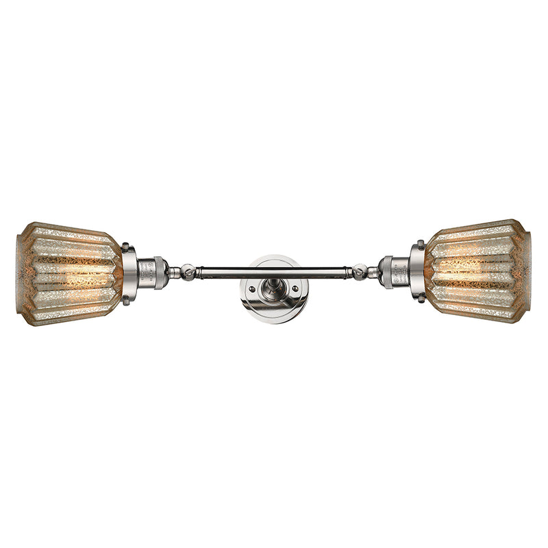 Innovations Lighting Chatham 2 Light Bath Vanity Light Part Of The Franklin Restoration Collection 208L-PN-G146-LED