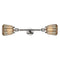 Chatham Bath Vanity Light shown in the Polished Nickel finish with a Mercury shade