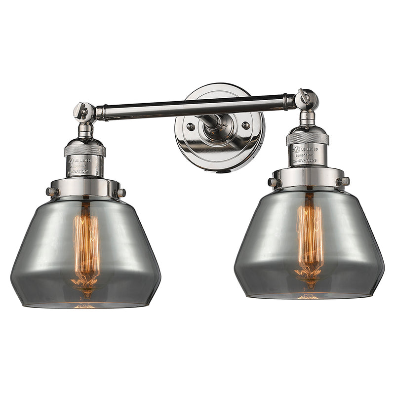 Innovations Lighting Fulton 2 Light Bath Vanity Light Part Of The Franklin Restoration Collection 208L-PN-G173