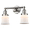 Innovations Lighting Small Canton 2 Light Bath Vanity Light Part Of The Franklin Restoration Collection 208L-PN-G181S-LED