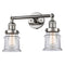 Innovations Lighting Small Canton 2 Light Bath Vanity Light Part Of The Franklin Restoration Collection 208L-PN-G182S