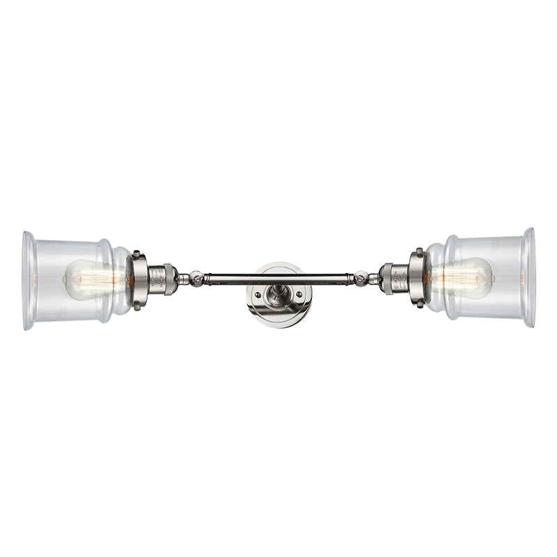 Innovations Lighting Canton 2 Light Bath Vanity Light Part Of The Franklin Restoration Collection 208L-PN-G182-LED