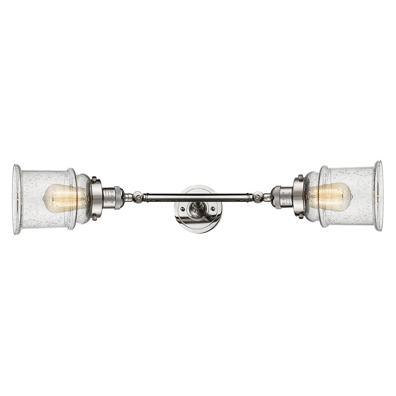 Innovations Lighting Canton 2 Light Bath Vanity Light Part Of The Franklin Restoration Collection 208L-PN-G184-LED