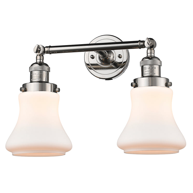 Innovations Lighting Bellmont 2 Light Bath Vanity Light Part Of The Franklin Restoration Collection 208L-PN-G191