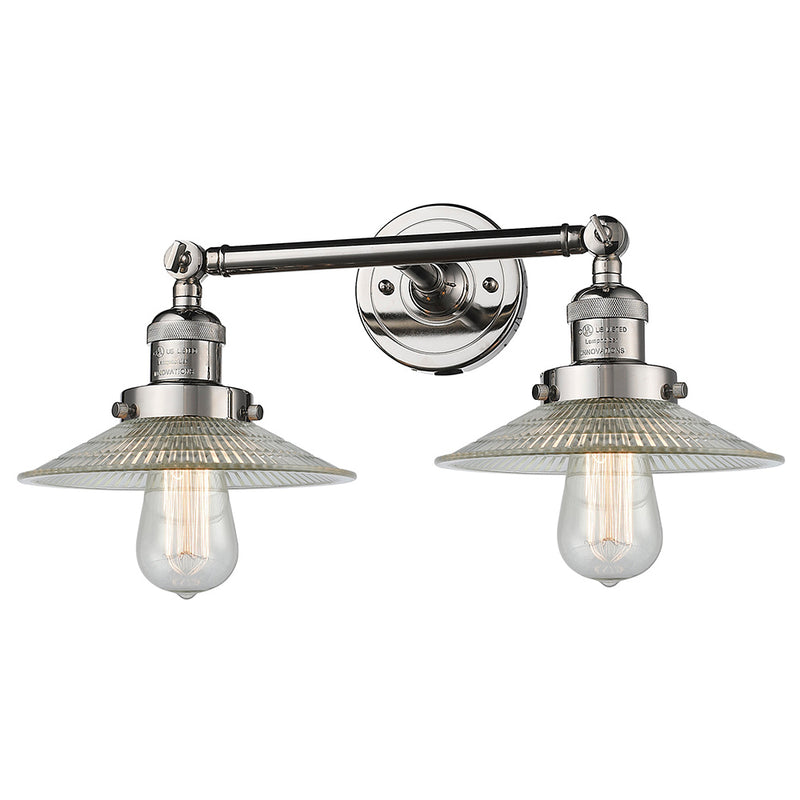 Innovations Lighting Halophane 2 Light Bath Vanity Light Part Of The Franklin Restoration Collection 208L-PN-G2-LED