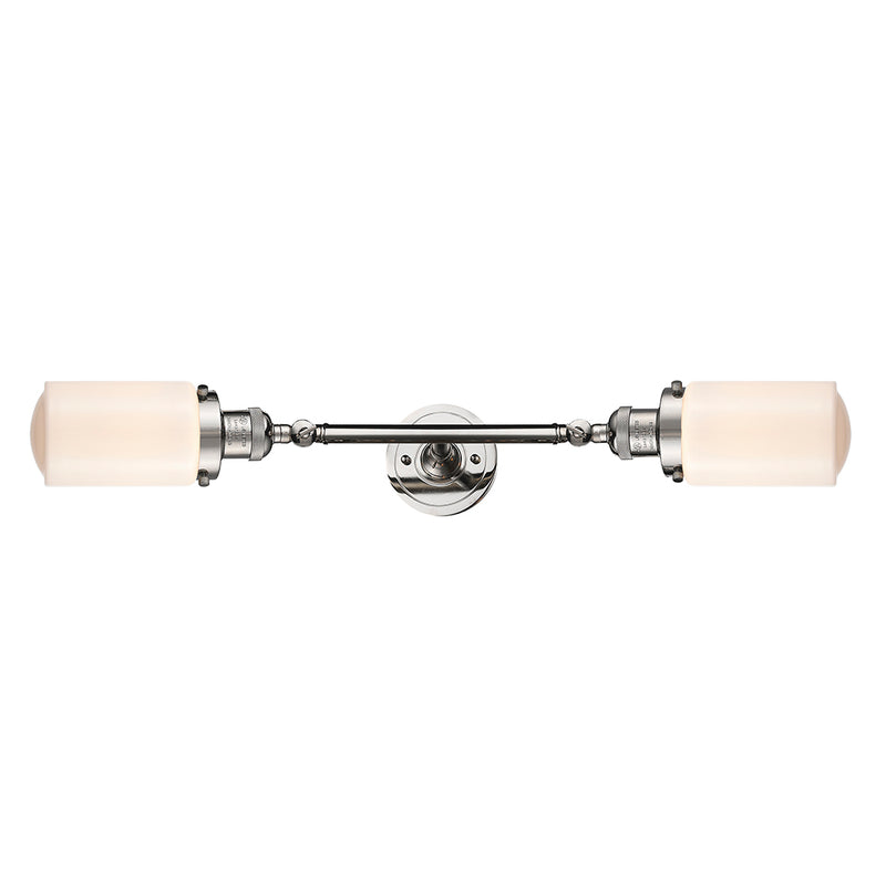 Innovations Lighting Dover 2 Light Bath Vanity Light Part Of The Franklin Restoration Collection 208L-PN-G311