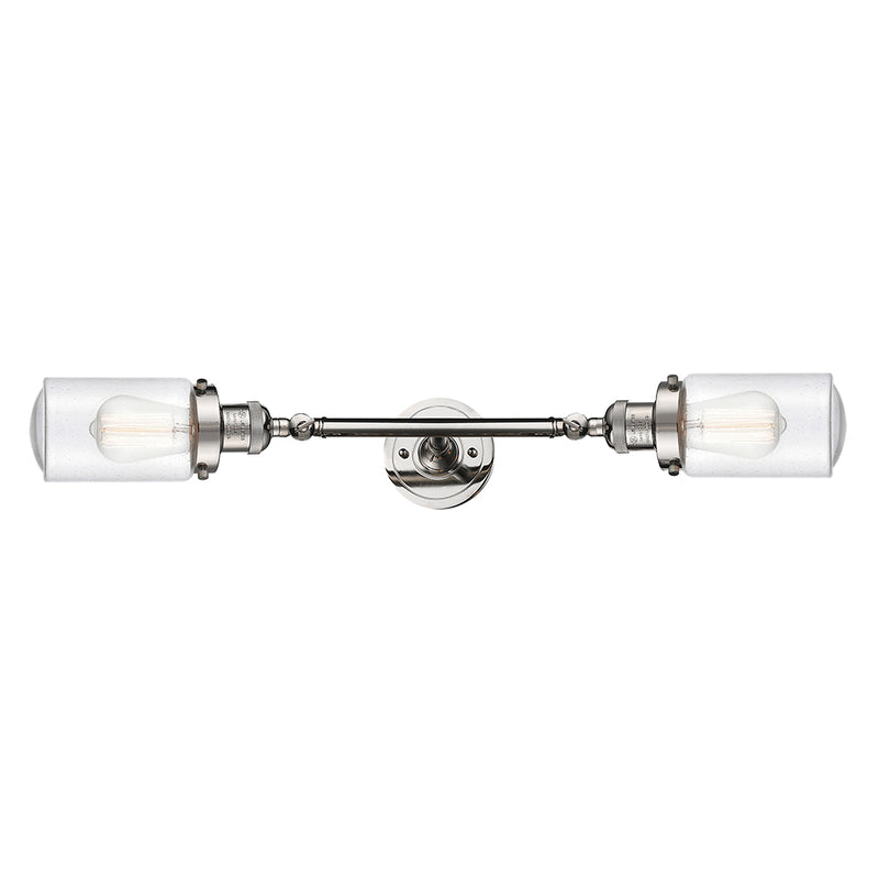 Innovations Lighting Dover 2 Light Bath Vanity Light Part Of The Franklin Restoration Collection 208L-PN-G314-LED