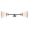 Cone Bath Vanity Light shown in the Polished Nickel finish with a Matte White shade