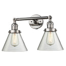 Innovations Lighting Large Cone 2 Light Bath Vanity Light Part Of The Franklin Restoration Collection 208L-PN-G42-LED