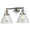 Innovations Lighting Large Cone 2 Light Bath Vanity Light Part Of The Franklin Restoration Collection 208L-PN-G42-LED