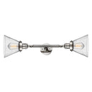 Innovations Lighting Large Cone 2 Light Bath Vanity Light Part Of The Franklin Restoration Collection 208L-PN-G44